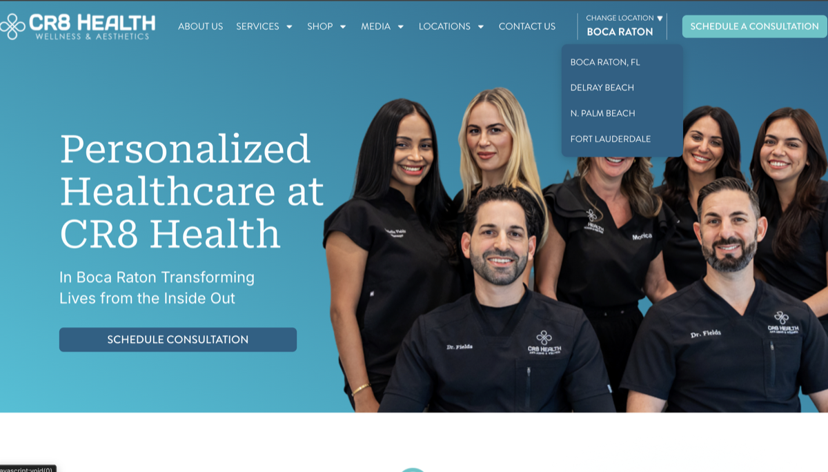 CR8 Health SEO and ads tracking dashboard